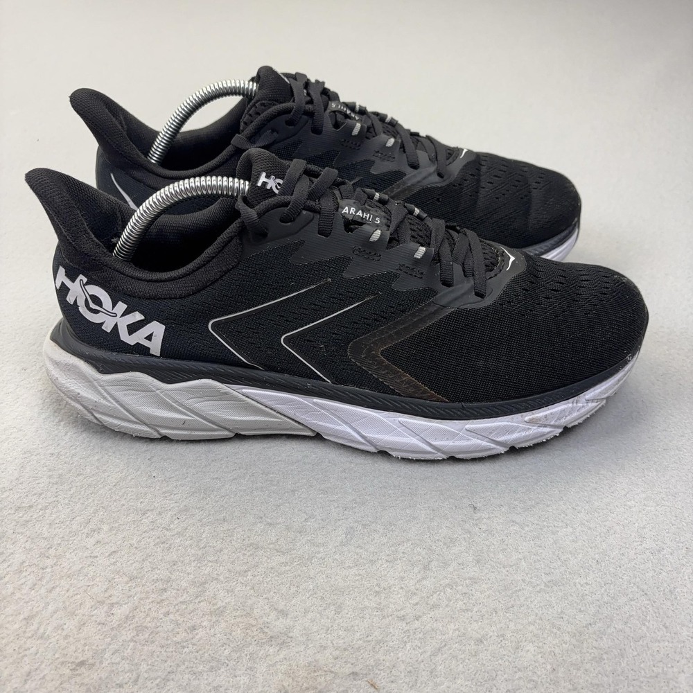 Hoka One One Arahi 5 Running Shoes Mens Size 10 Black Stability Sneakers